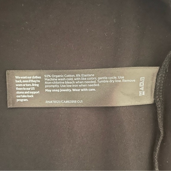 EILEEN FISHER Organic Cotton Knit Tank Dress In Black 1X NWT - Picture 7 of 12